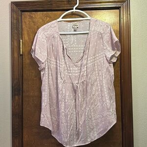 COMO Vintage Women’s Hankerchief pattern Top XL